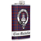 Clan Maclachlan Wappen & Tartan individuell anpass Flachmann (Rechts)