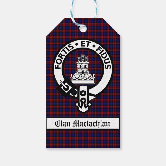 Clan Maclachlan Wappen & Tartan individuell anpass Geschenkanhänger (Vorderseite)