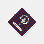 Clan Maclachlan Wappen & Tartan individuell anpass Serviette (Ecke)