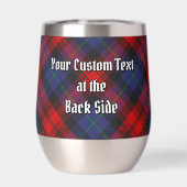 Clan MacLachlan Wappen über Tartan (Rückseite)