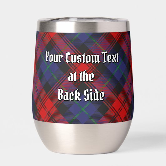 Clan MacLachlan Wappen über Tartan (Rückseite)