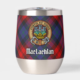 Clan MacLachlan Wappen über Tartan