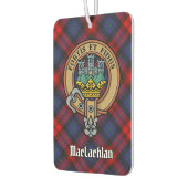 Clan MacLachlan Wappen über Tartan Autolufterfrischer (Links)