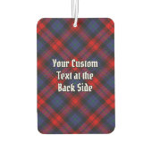 Clan MacLachlan Wappen über Tartan Autolufterfrischer (Rückseite)