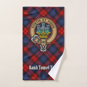 Clan MacLachlan Wappen über Tartan Badhandtuch Set