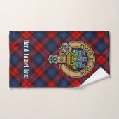 Clan MacLachlan Wappen über Tartan Badhandtuch Set (Handtuch)