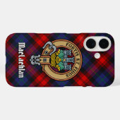 Clan MacLachlan Wappen über Tartan Case-Mate iPhone Hülle (Rückseite (Horizontal))