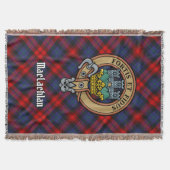 Clan MacLachlan-Wappen über Tartan Decke (Vorderseite)