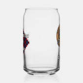 Clan MacLachlan Wappen über Tartan Dosenglas (Rechts)