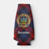 Clan MacLachlan Wappen über Tartan Flaschenkühler (Vorderseite)