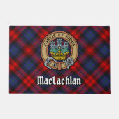 Clan MacLachlan Wappen über Tartan Fußmatte (Vorderseite)