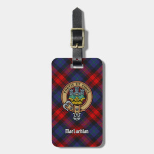 Clan MacLachlan Wappen über Tartan Gepäckanhänger