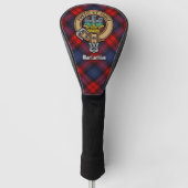 Clan MacLachlan Wappen über Tartan Golf Headcover (Vorderseite)
