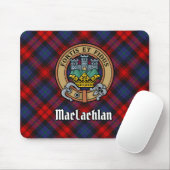 Clan MacLachlan Wappen über Tartan Mousepad (Mit Mouse)