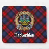 Clan MacLachlan Wappen über Tartan Mousepad (Vorne)