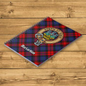 Clan MacLachlan Wappen über Tartan Notizblock