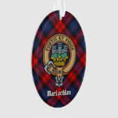 Clan MacLachlan Wappen über Tartan Ornament (Vorderseite)