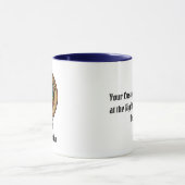 Clan MacLachlan Wappen über Tartan Tasse (Zentrum)