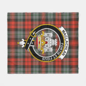 Clan MacLachlan Weathered Tartan Kariert Fleecedecke (Vorderseite (Horizontal))