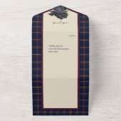 Clan Maclaine of Lochbuie Scottish Tartan All In One Einladung (Außenbereich)