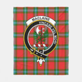 Clan MacLaine von Loch Buie Tartan Kariert Fleecedecke (Vorderseite)