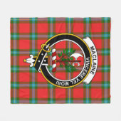 Clan MacLaine von Loch Buie Tartan Kariert Fleecedecke (Vorderseite (Horizontal))