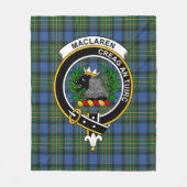 Clan MacLaren Ancient Tartan Kariert Fleecedecke (Vorderseite)
