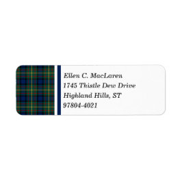 Clan MacLaren Blue und Green Scottish Tartan