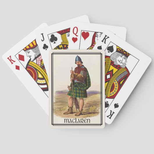 Clan MacLaren Classic Scotland Bicycle Deck Spielkarten (Rückseite)