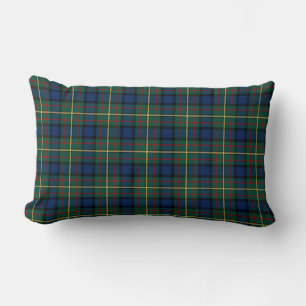 Clan MacLaren Green und Blue Scottish Tartan Lendenkissen