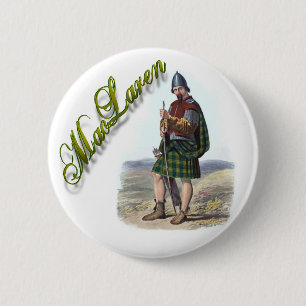 Clan MacLaren Schottischer Traum-Knopf Button