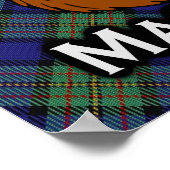 Clan MacLaren Scottish Tartan Poster (Ecke)