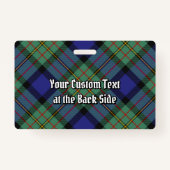 Clan MacLaren Tartan Ausweis (Rückseite)