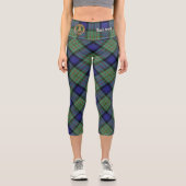 Clan MacLaren Tartan Capri Leggings (Vorderseite)