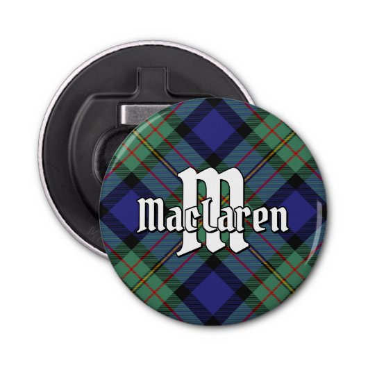 Clan MacLaren Tartan Flaschenöffner (Vorderseite)
