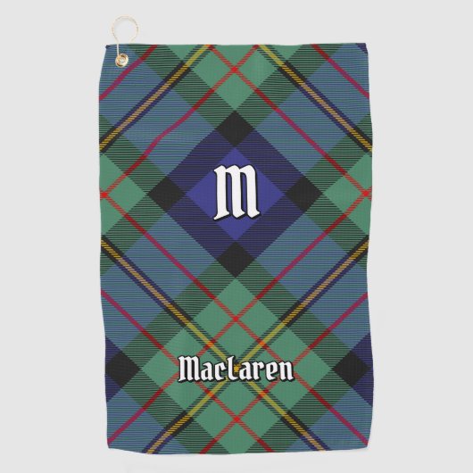 Clan MacLaren Tartan Golfhandtuch (Vorderseite)