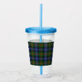 Clan MacLaren Tartan Kariert Acryltrinkbecher (Vorderseite)