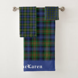 Clan MacLaren Tartan Kariert anpassbar Badhandtuch Set