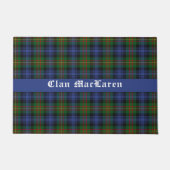 Clan MacLaren Tartan Kariert anpassbar Fußmatte (Vorderseite)