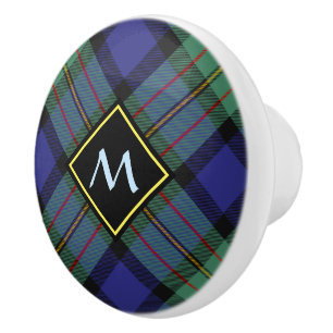 Clan MacLaren Tartan Keramik Knob Keramikknauf