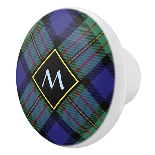 Clan MacLaren Tartan Keramik Knob Keramikknauf (Rechts)