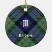 Clan MacLaren Tartan Keramik Ornament (Vorne)