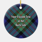 Clan MacLaren Tartan Keramik Ornament (Hinten)