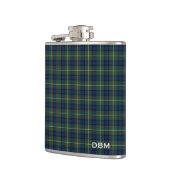 Clan MacLaren Tartan Monogram Flachmann (Links)