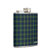 Clan MacLaren Tartan Monogram Flachmann (Rechts)