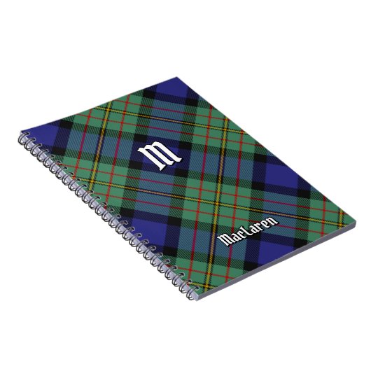 Clan MacLaren Tartan Notizblock (Rechte Seite)