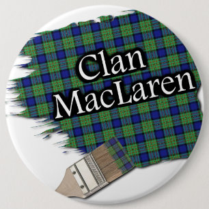 Clan MacLaren Tartan Paint Brush Button