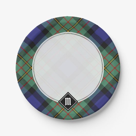 Clan MacLaren Tartan Pappteller (Vorderseite)