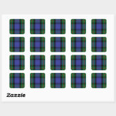 Clan MacLaren Tartan Quadratischer Aufkleber (Blatt)