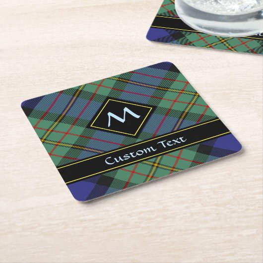 Clan MacLaren Tartan Rechteckiger Pappuntersetzer (angewinkelt)